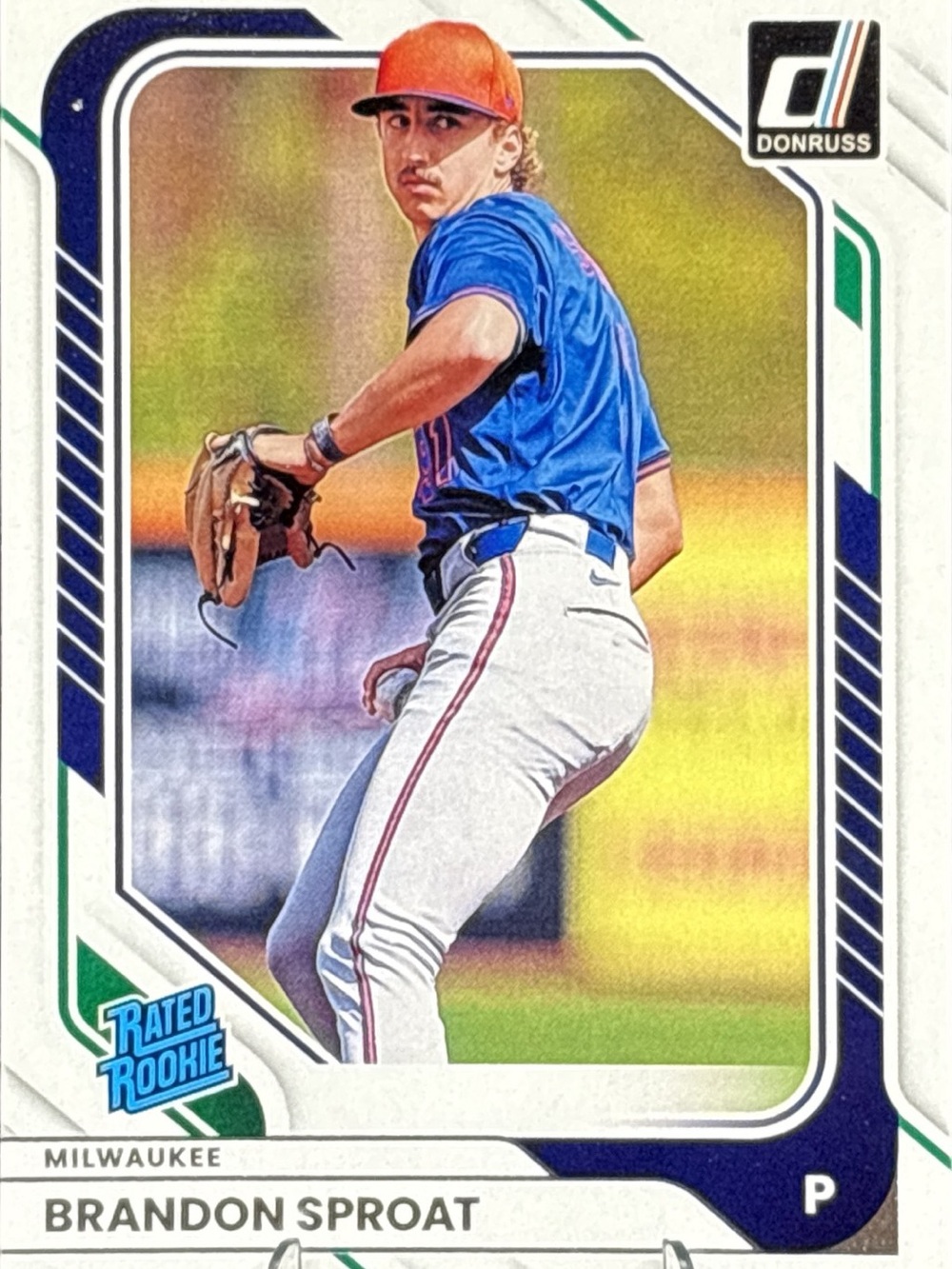 Panini Donruss Brandon Sproat Rated Rookie Baseball Card